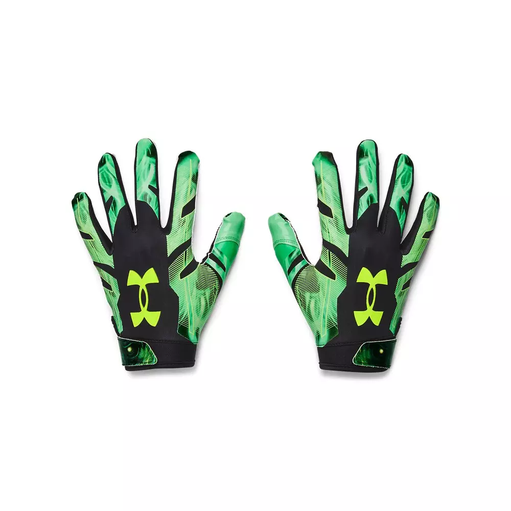 Under armour football clearance gloves green